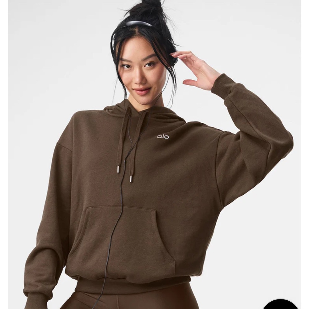 ALO Yoga Women's Expresso Brown Hoodie